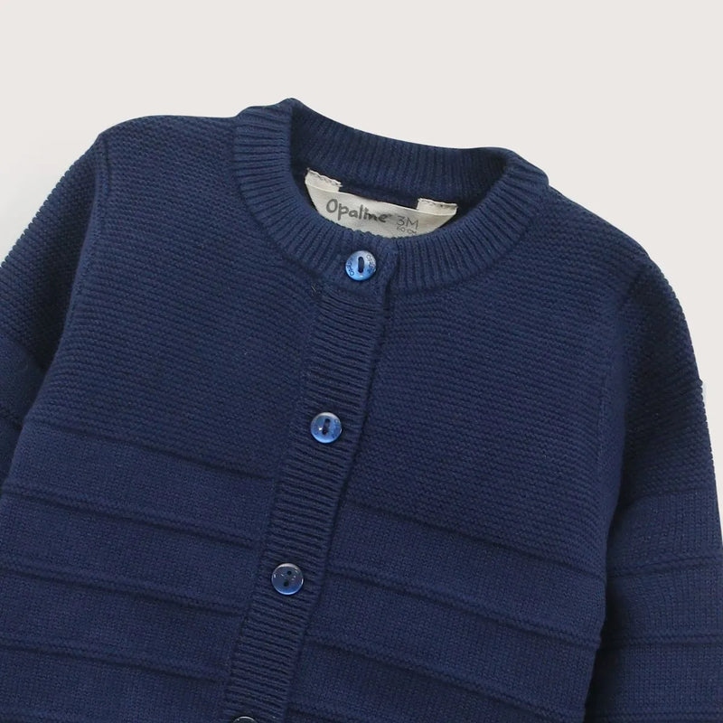 Conjunto Tejido Bebe Niño Azul