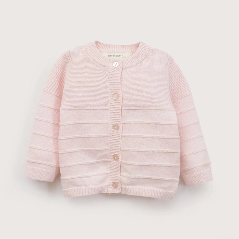 Conjunto Tejido Bebe Niña Rosado