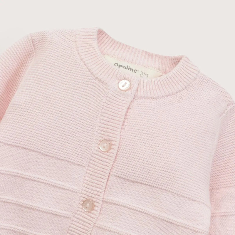Conjunto Tejido Bebe Niña Rosado