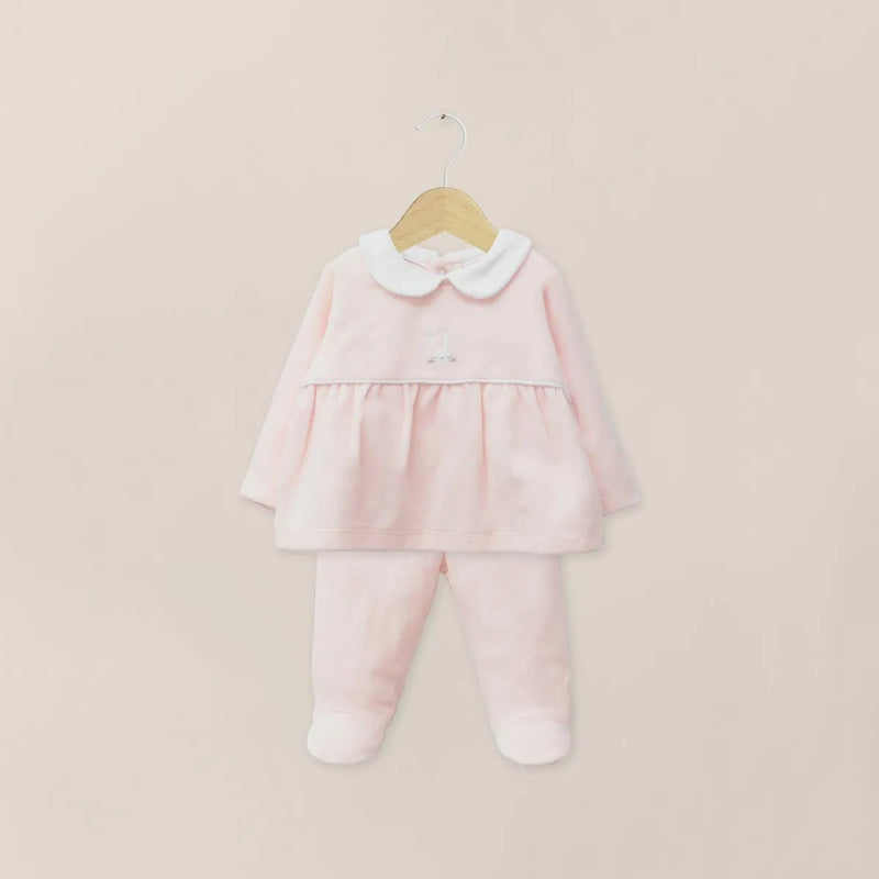 Conjunto Plush Bebe Niña Rosado