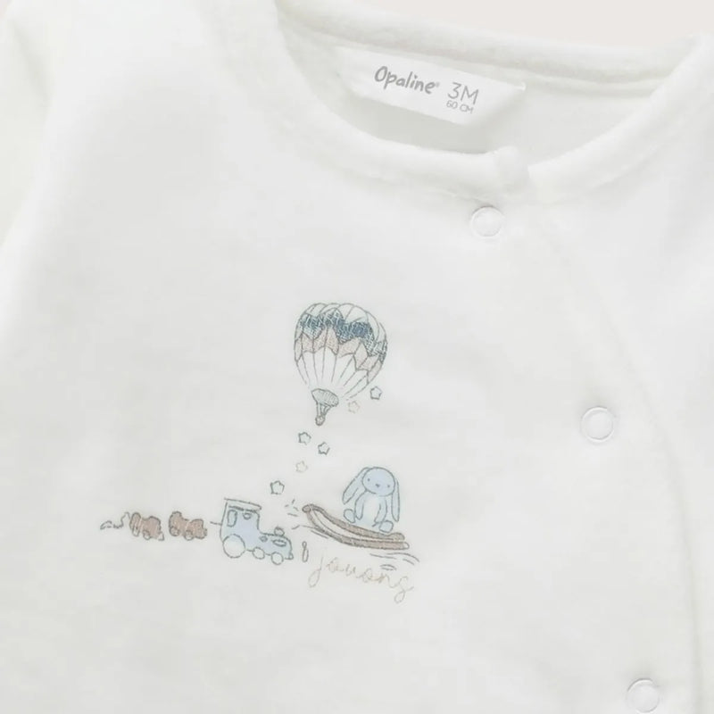 Conjunto Plush Bebe Niño Celeste