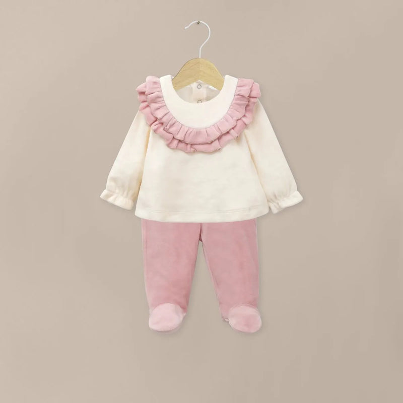 Conjunto Bebe Niña Rosa Viejo