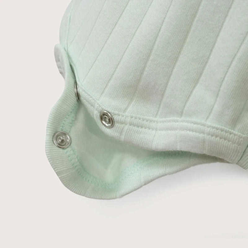 Pack 2 Bodys Algodón Rib Verde Bebé Unisex