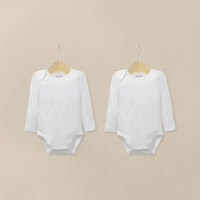 Pack 2 Bodys Algodón Blanco Bebé Unisex