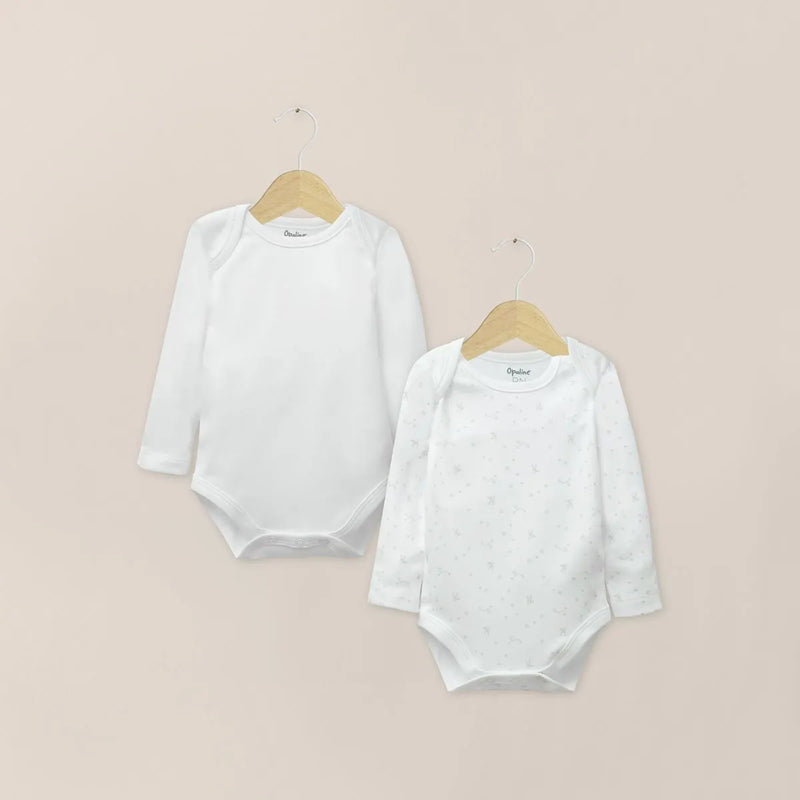 Pack 2 Bodys Algodón Beige Bebé Unisex