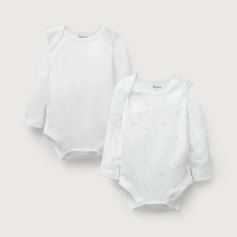 Pack 2 Bodys Algodón Beige Bebé Unisex