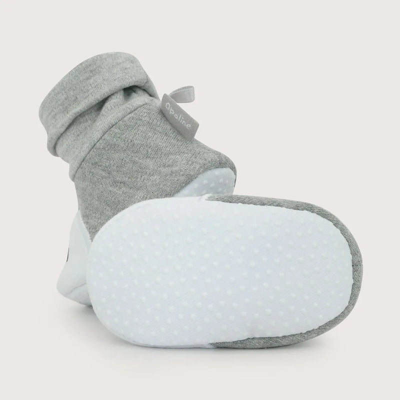 Pantufla Bebé Niño Pingüino Gris