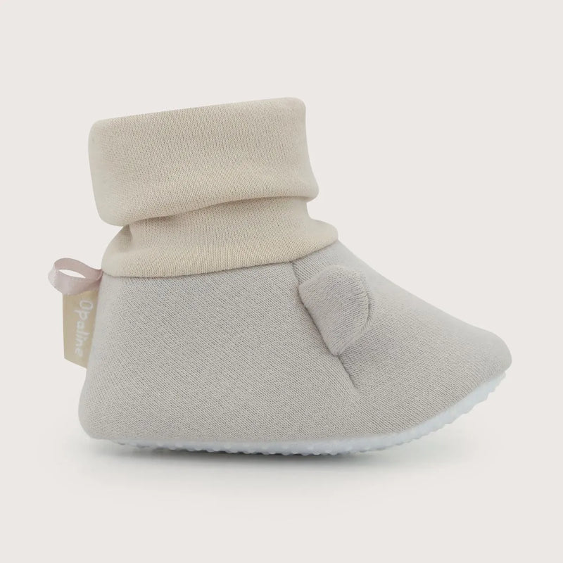 Pantufla Bebé Unisex Orejas Beige