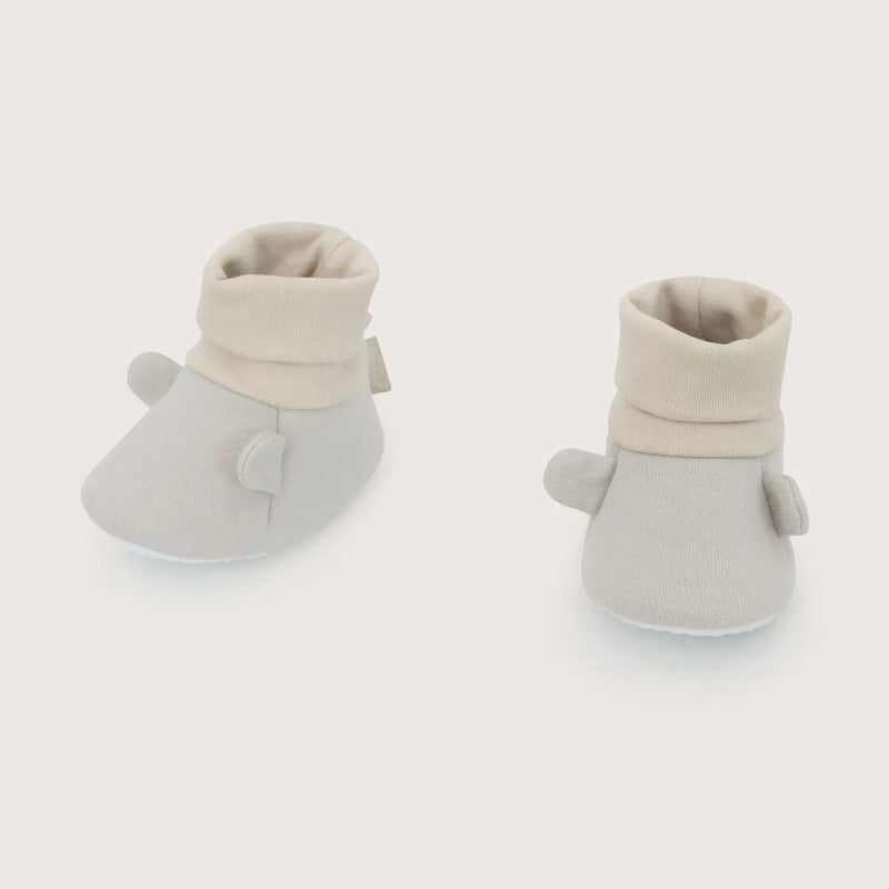 Pantufla Bebé Unisex Orejas Beige