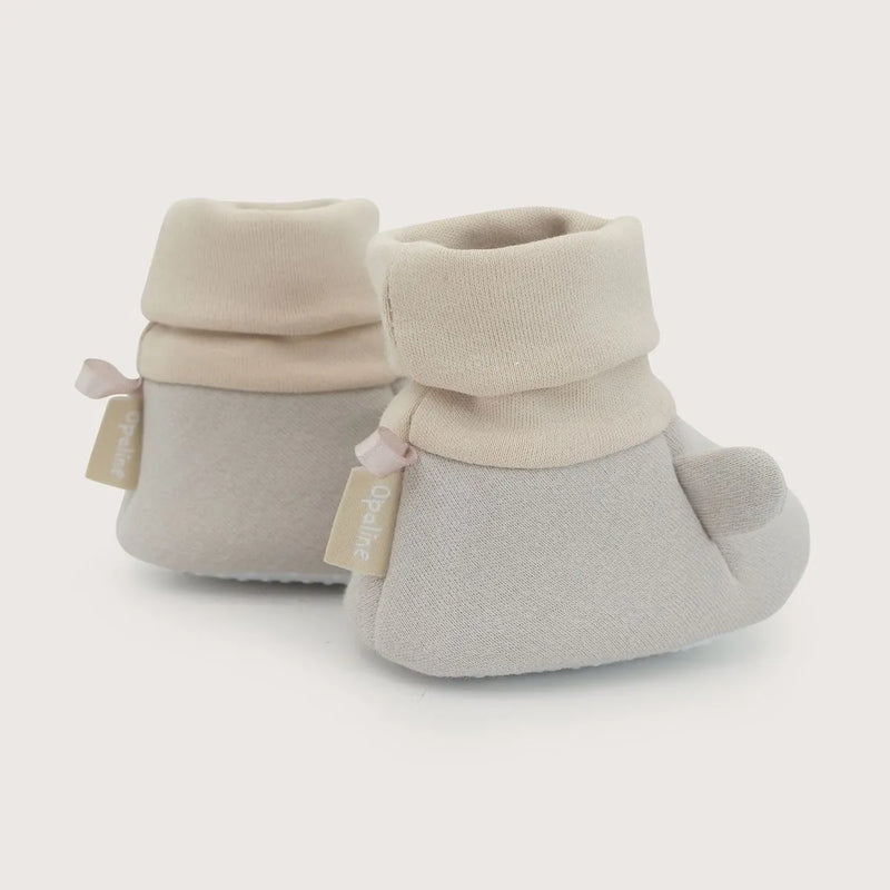 Pantufla Bebé Unisex Orejas Beige