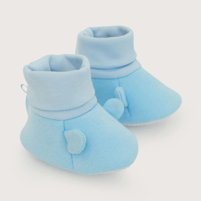 Pantufla Bebé Niño Orejas Celeste