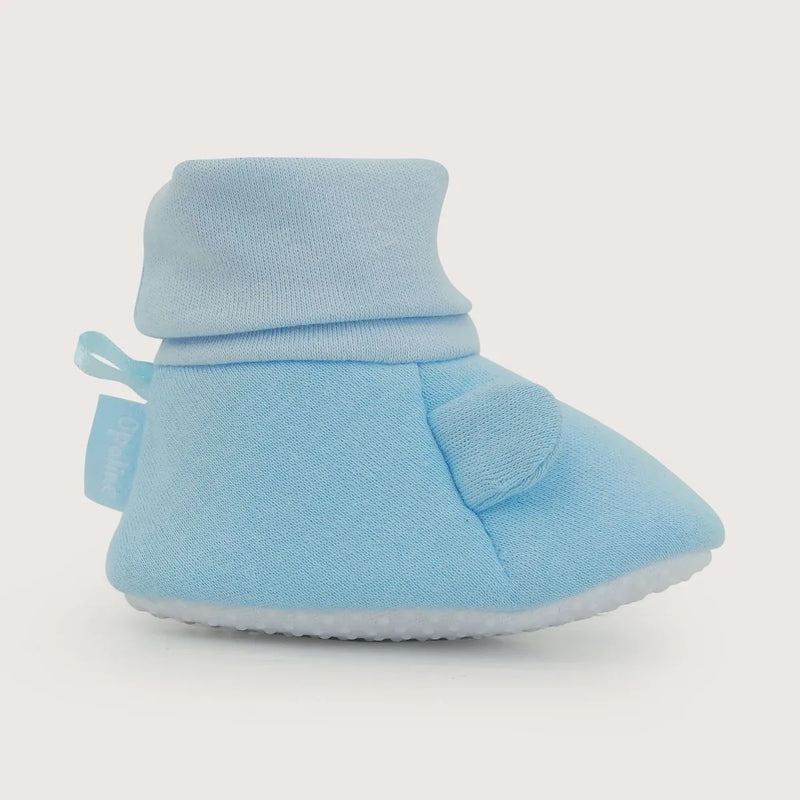 Pantufla Bebé Niño Orejas Celeste