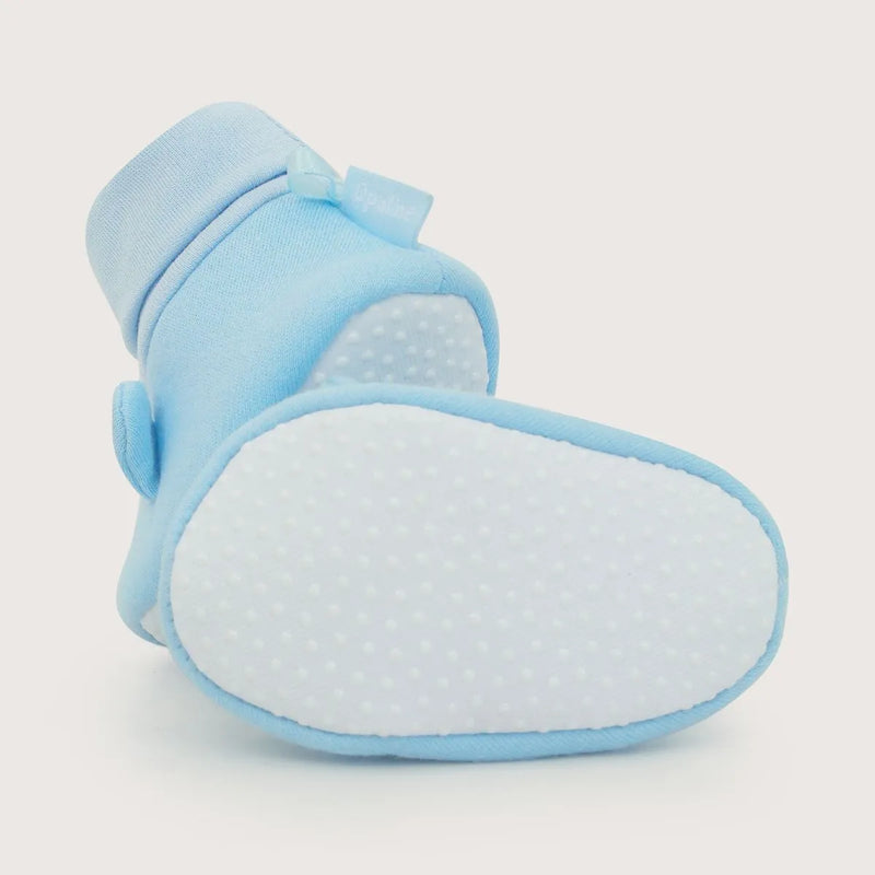 Pantufla Bebé Niño Orejas Celeste