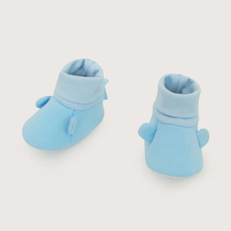 Pantufla Bebé Niño Orejas Celeste