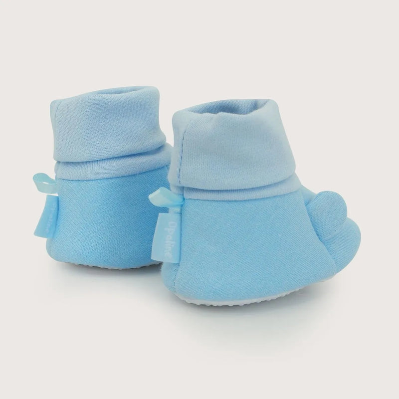 Pantufla Bebé Niño Orejas Celeste