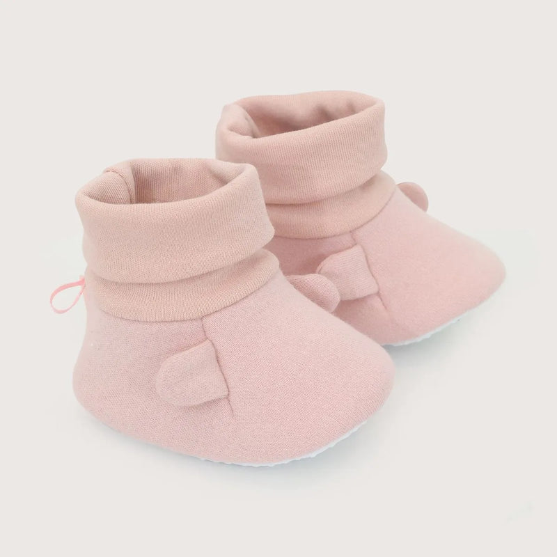 Pantufla Bebé Niña Orejas Rosada