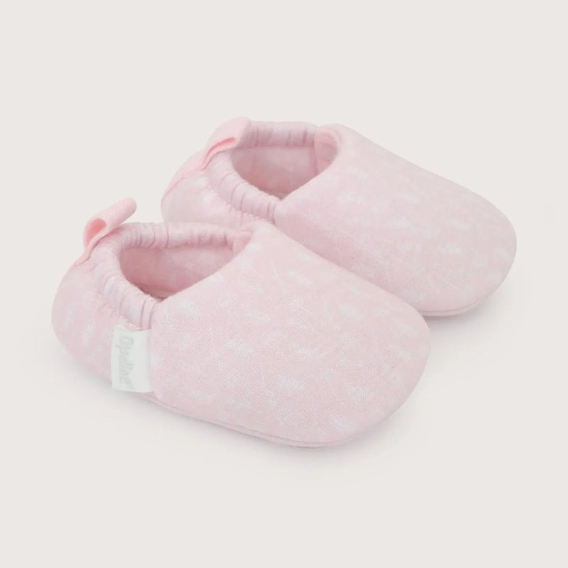 Pantufla Bebé Niña Flores Rosada