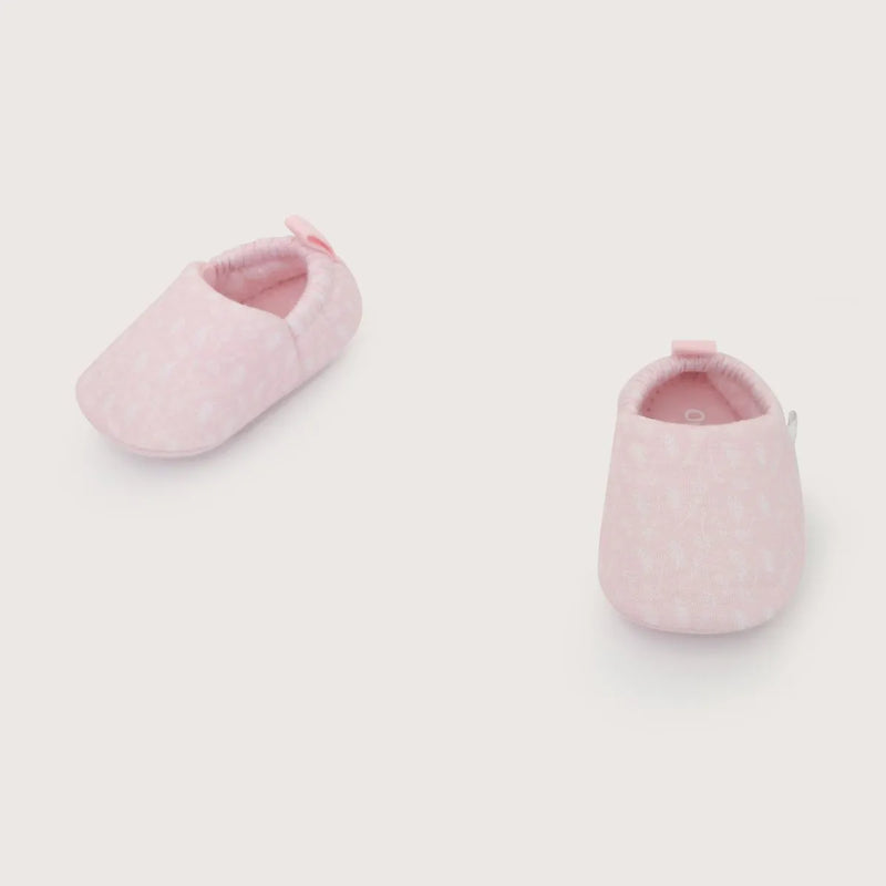 Pantufla Bebé Niña Flores Rosada
