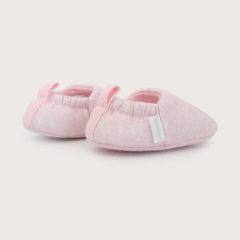 Pantufla Bebé Niña Flores Rosada
