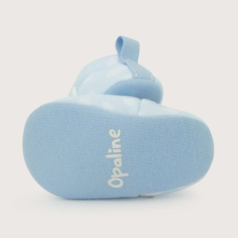 Pantufla Bebé Niño Nubes Celeste