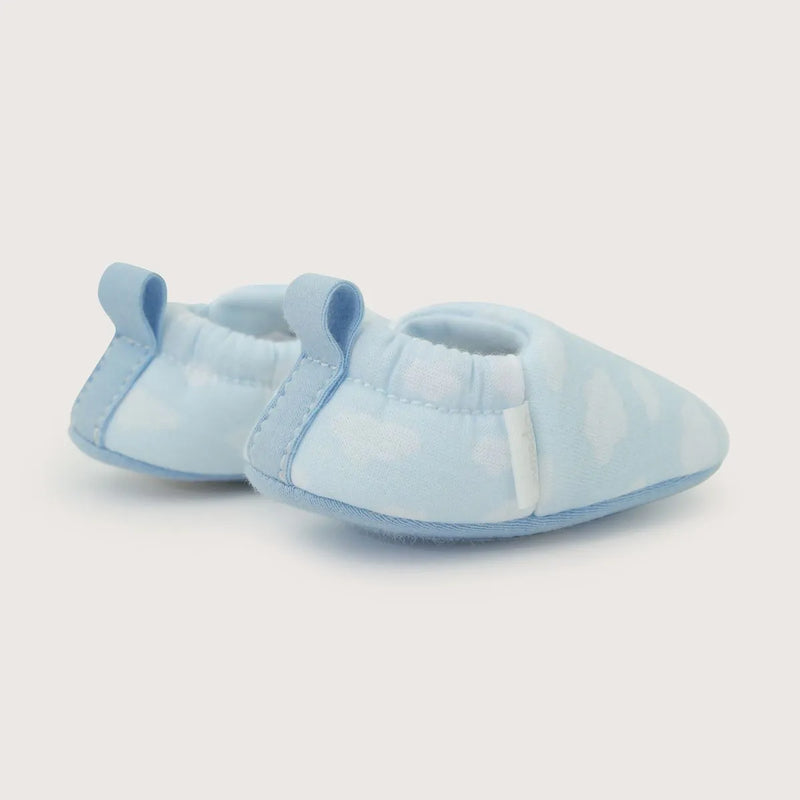 Pantufla Bebé Niño Nubes Celeste