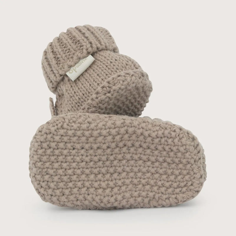 Pantufla Tejida Bebé Unisex Tigre Café