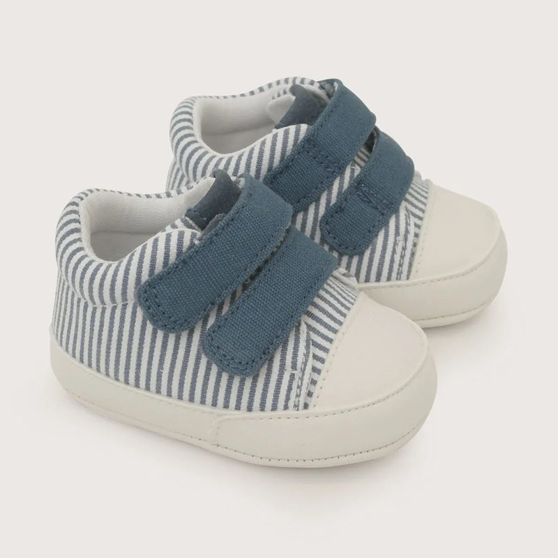 Zapatilla Bebe Niño Velcro Azul