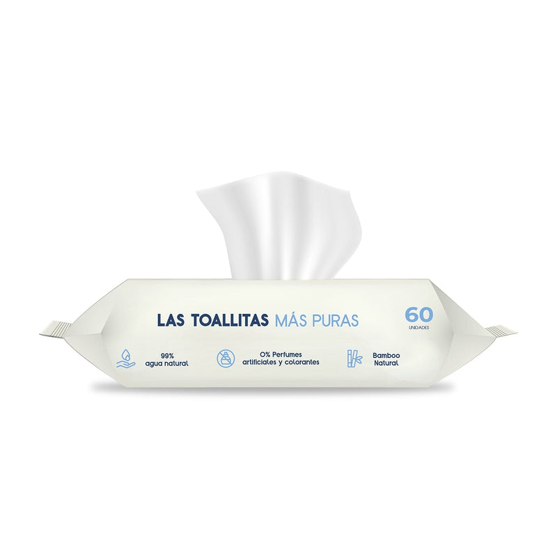 Wipes Toallitas Húmedas Be Water Bebesit Caja 12 paquetes 720 unidades