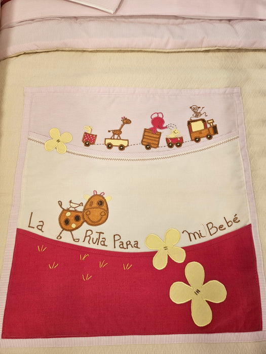 Set de Cuna La Ruta de Mi Bebe Rosado