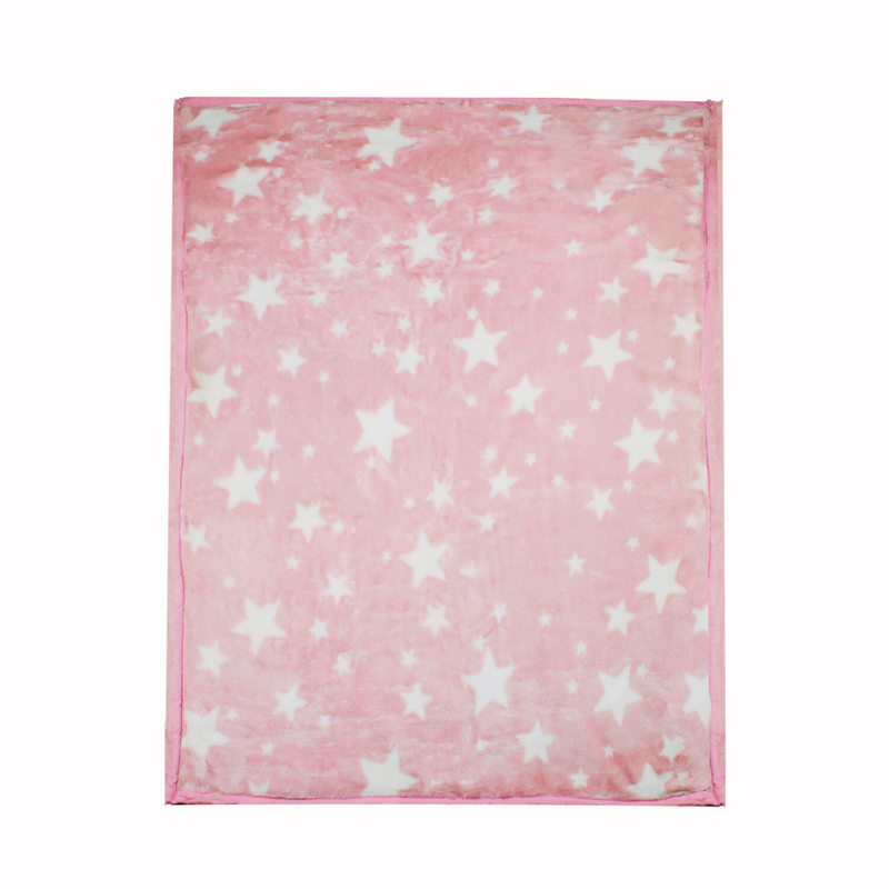 Frazada Ultra Soft Estrella 80x110cm Rosado Bebesit