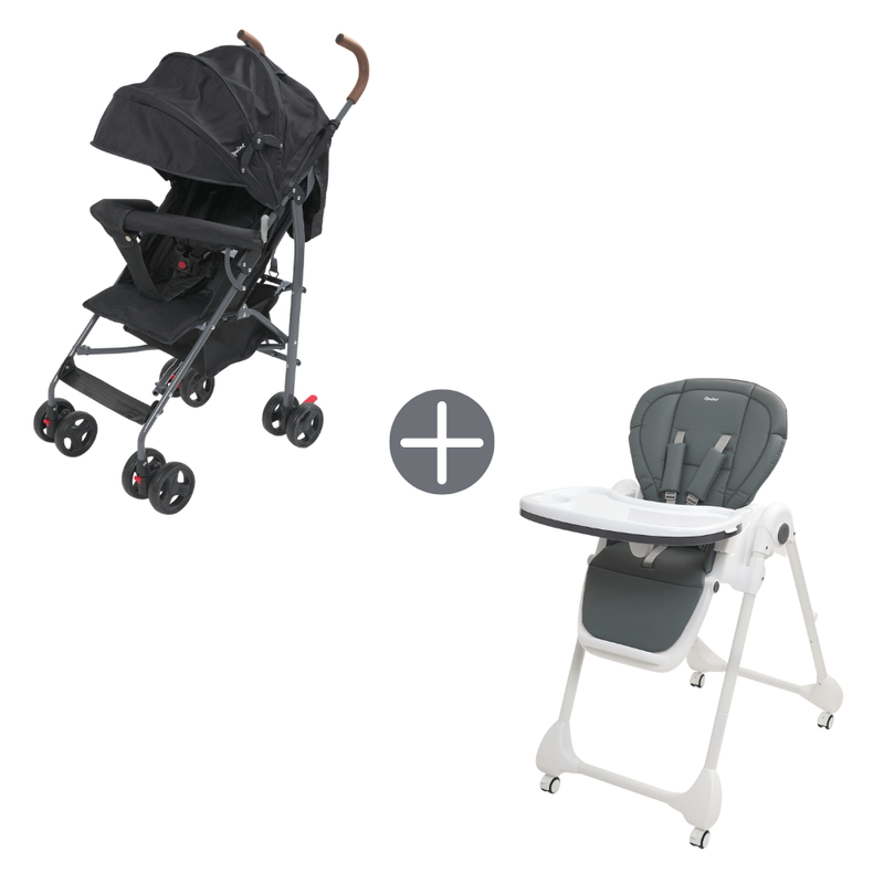 Pack Opaline Silla de Comer + Coche Paragua Fun