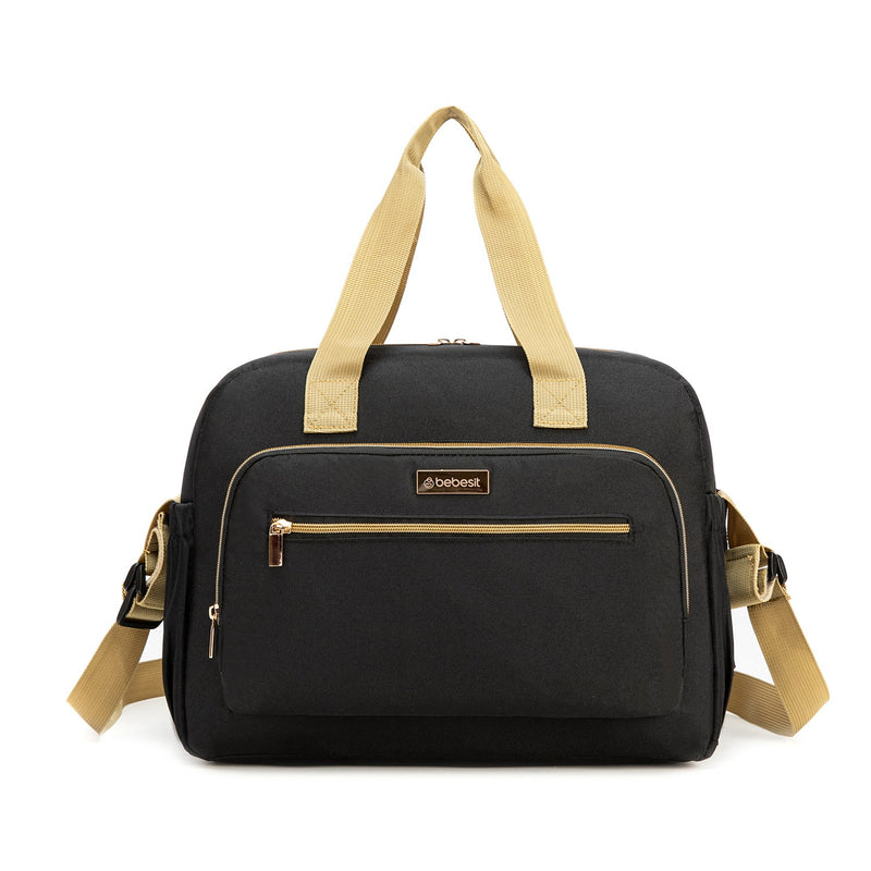 Bolso Maternal Premium Black Gold