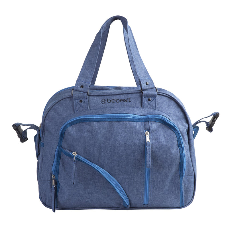 Bolso Maternal Azul Melange