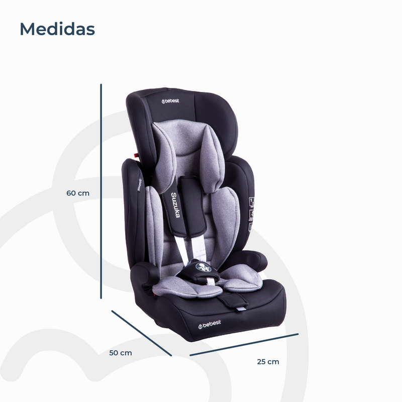 Silla de Auto Butaca Suzuka Gris