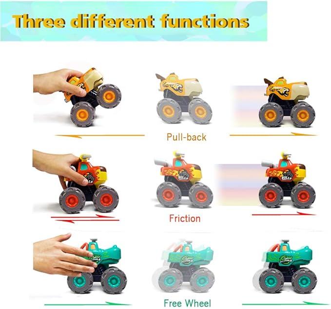 Monster Truck de Animales a Fricción