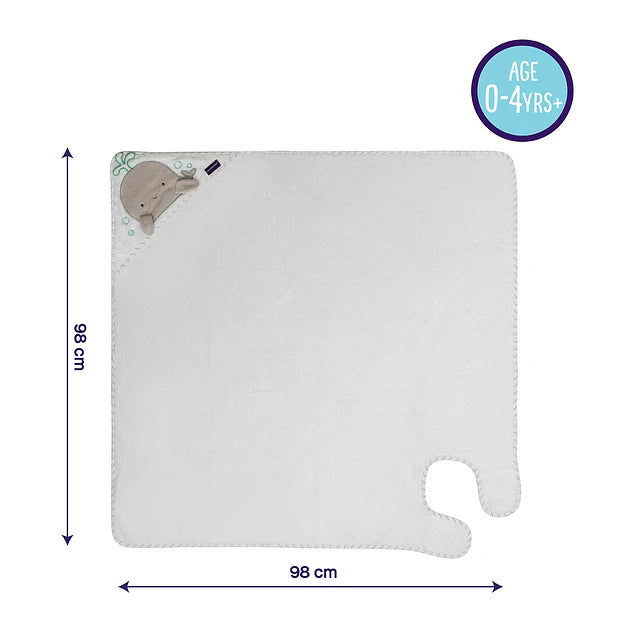 Toalla Delantal Blanco Delfín