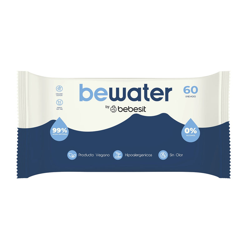 Wipes Toallitas Húmedas Be Water Bebesit Caja 12 paquetes 720 unidades