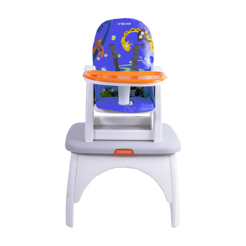 Silla de Comer Escritorio Balancin Eat&Swing Azul Bebesit