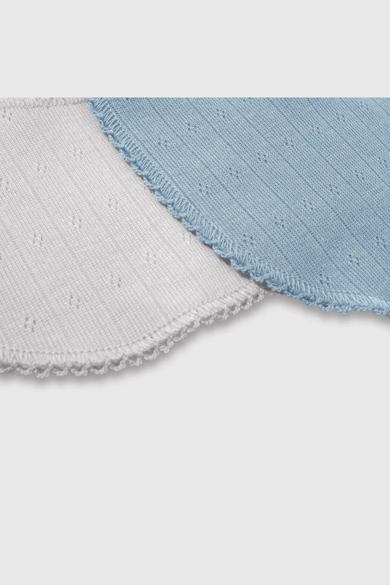 Pack de 2 Baberos Celeste de Bebé