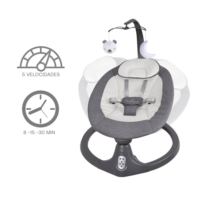 Silla Nido Baby Swing Gris