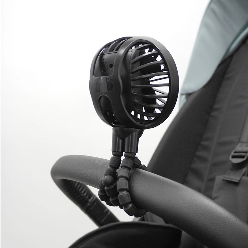 Ventilador 360 multifuncional auto coche Bebe montable