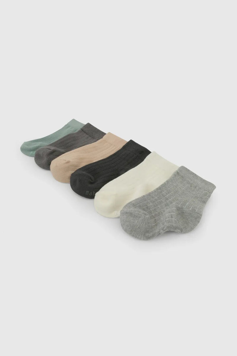 Pack X6 Calcetin Deportivo Multicolor Algodón
