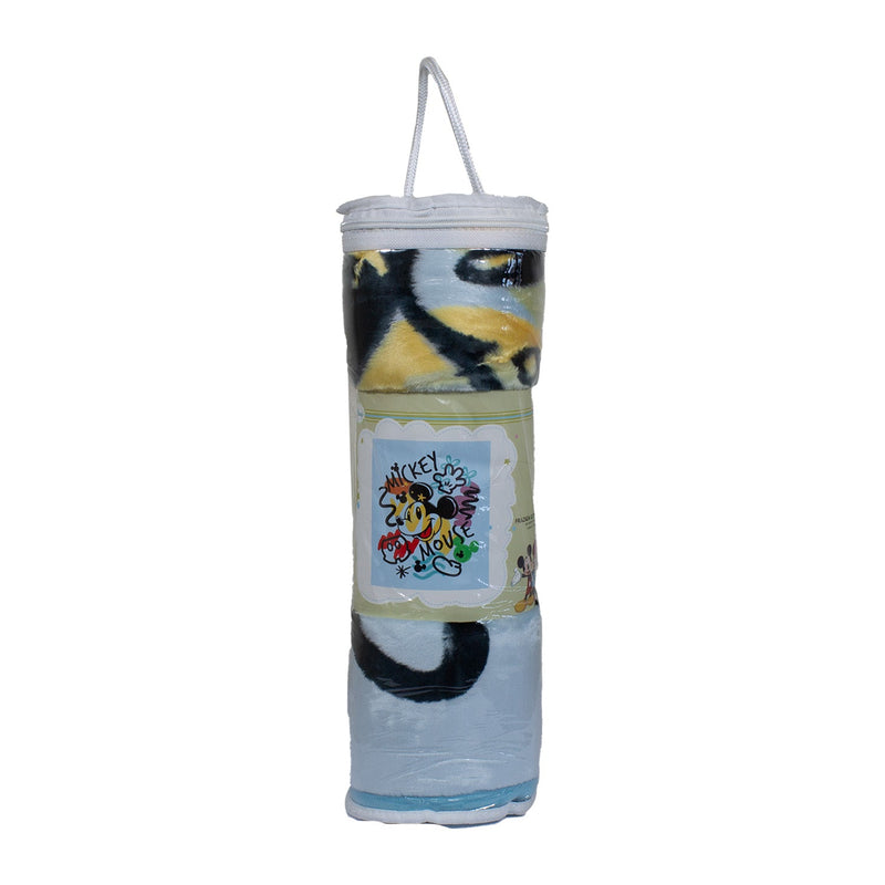 Frazada Ultra Soft Mickey Mouse 80x110cm Celeste Disney