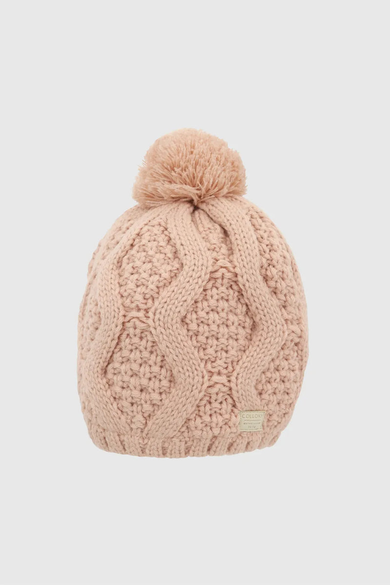 Gorro Zigzag Pompon Con Forro Interior