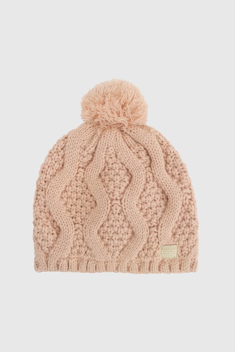 Gorro Zigzag Pompon Con Forro Interior