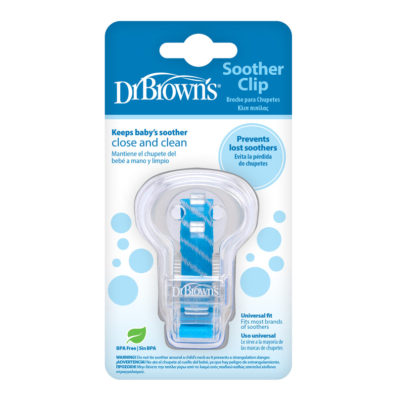 Porta Chupetes Clip Azul Dr. Brown's