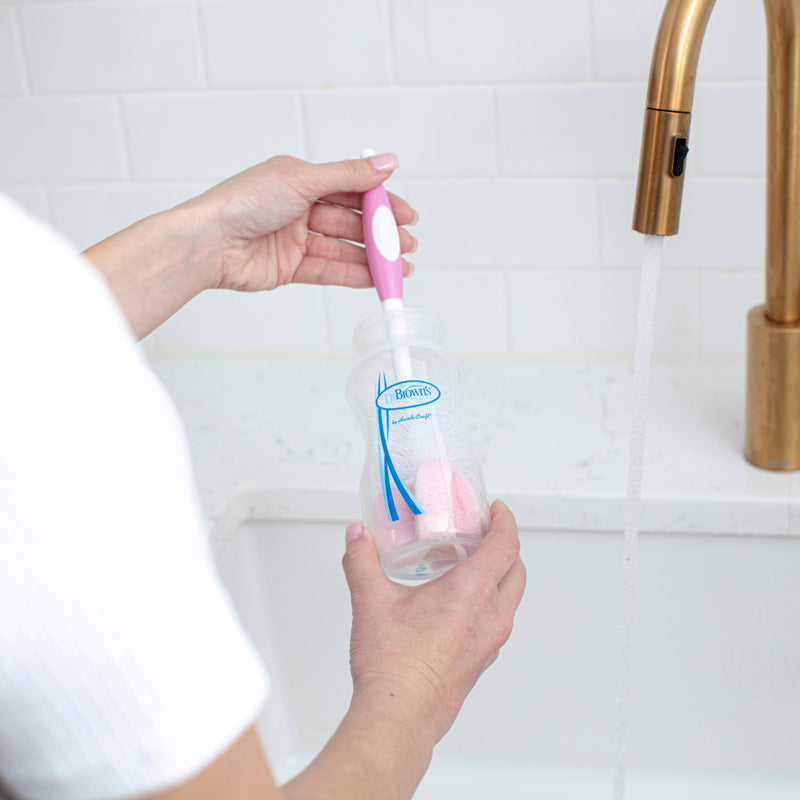 Cepillo Limpieza Mamadera Color Rosado Dr. Brown's