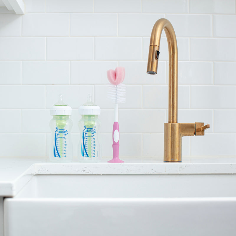 Cepillo Limpieza Mamadera Color Rosado Dr. Brown's