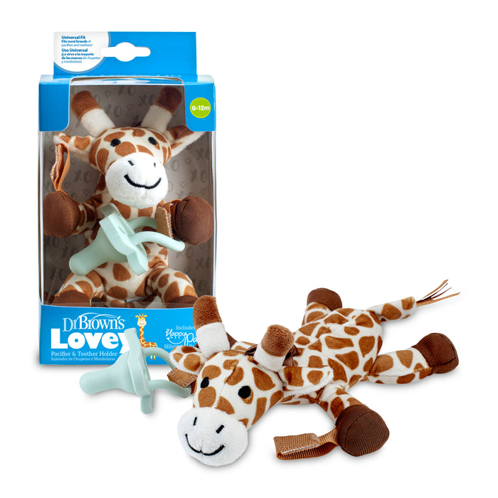 Peluche Sujeta-chupetes Jirafa Dr. Brown's (incluye chupete 1 pieza)