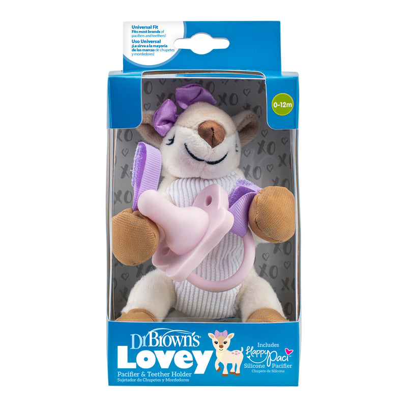 Peluche Sujeta-Chupetes Ciervo Dr. Brown's (incluye chupete 1 pieza)